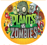 Opłatek na tort Plants of Zombie