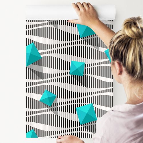 Tapeta Piramidy na Czarno - Białym Tle - Efekt 3D na Arena.pl