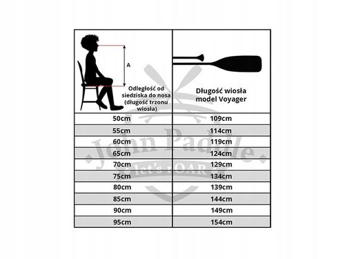 Pagaj drewniany John Paddle - 180cm na Arena.pl