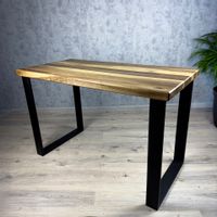 STÓŁ KUCHENNY 120x60 CM GRUBE LITE DREWNO ORZECH