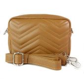 Włoska listonoszka, nerka, przewieszka Vera Pelle Camel VP1146C