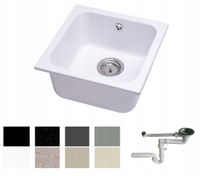 ZLEW ZLEWOZMYWAK GRANIT 8 kolorów 40x40 + SYFON