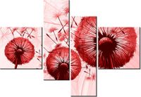 130CM 90 OBRAZ 4 ELEM DMUCHAWCE CZERWIENI ŚCIENNY