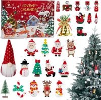 Kalendarz Adwentowy Dla Dzieci Zawieszki na Choinkę Breloczki 24szt.