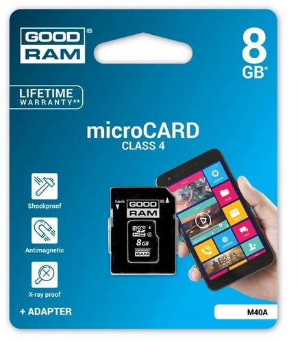 8Gb Karta Pamięci Microsd Goodram Micro Sdhc +Adap na Arena.pl