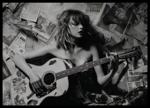 Plakat 59,4x42cm Młoda Gitarzystka na Arena.pl