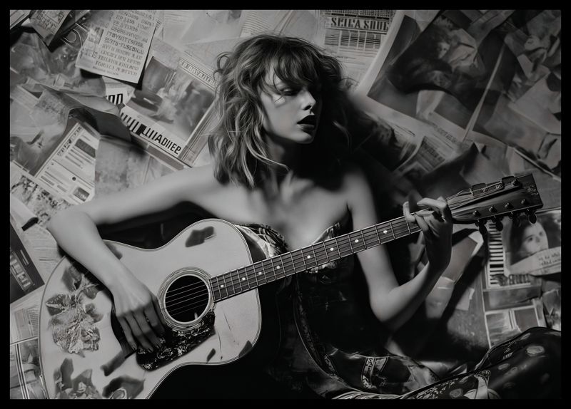Plakat 59,4x42cm Młoda Gitarzystka zdjęcie 2