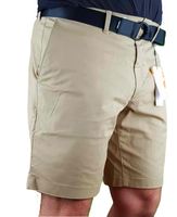 Męskie spodenki Calvin Klein - beżowe szorty z paskiem K10K111788 - W38