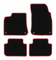 Dywaniki welurowe CARLUX-RED do Audi Q8 2020- czarne/czerwone