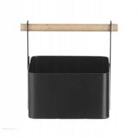 Organizer koszyk stołowy na przyprawy z drewnianą rączką 17x13x16cm - Hendi