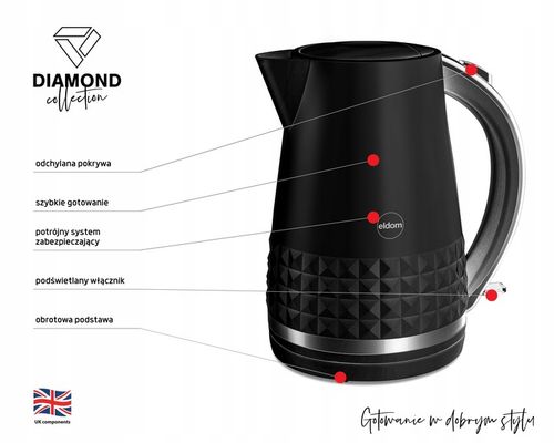 Czajnik elektryczny bezprzewodowy ELDOM C270 1,7L na Arena.pl