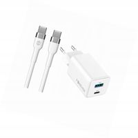 Szybka ładowarka GaN 45W 2 wejścia USB i USB-C z kablem do Google Pixel 8