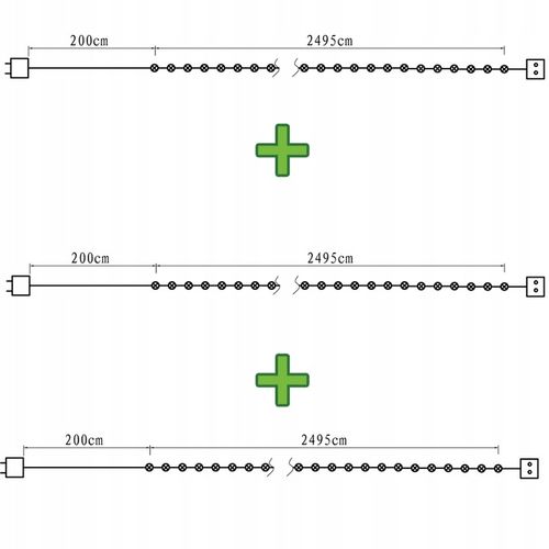 ZEWNĘTRZNE LAMPKI CHOINKOWE 1500 LED GĘSTE 75m KOLOROWE + FLESZ na Arena.pl