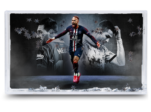 Akwarium - Ramka wodna 3D - Messi, Ronaldo, Neymar na Arena.pl