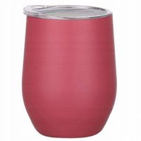 Kubek termiczny do Yerba Mate Kawy Herbaty z pokrywką różowy 350ml