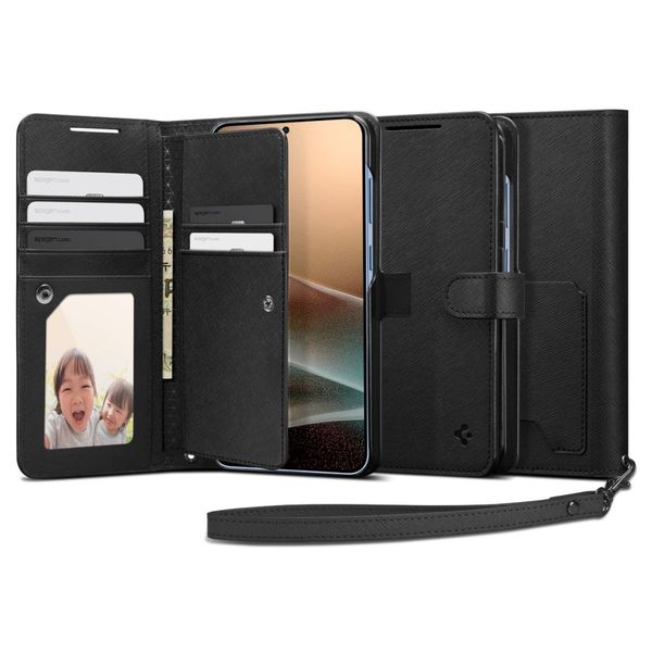 spigen wallet s galaxy s25+ plus black zdjęcie 1