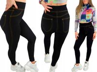 LEGGINSY BEZSZWOWE ELASTYCZNE GETRY bambus XL/2XL