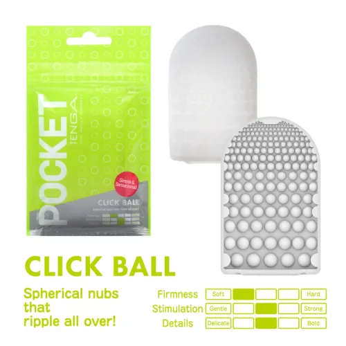 tenga pocket click ball - kompaktowa maszyna intymna z teksturą kulek na Arena.pl