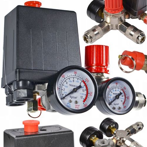 WYŁĄCZNIK WŁĄCZNIK CIŚNIENIOWY DO KOMPRESORA 230V PRESOSTAT 2 - 12 BAR na Arena.pl