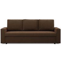 Kanapa 3 osobowa, BLOM, Mikrofaza, 220x92x85 cm, brązowy | TYLETEGOTU