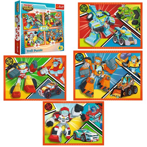 TREFL Puzzle 4w1 Akademia Transformersów na Arena.pl