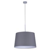 Wisząca lampa z abażurem Remi Gray K-4370 Kaja materiałowa szara