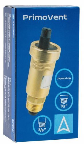 ODPOWIETRZNIK AUTOMATYCZNY AUTOMAT MOSIĘŻNY PROSTY 1/2" Z ZAWOREM STOPOWYM na Arena.pl