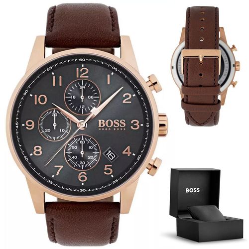 ZEGAREK MĘSKI HUGO BOSS 1513496 - NAVIGATOR (zh010b) na Arena.pl