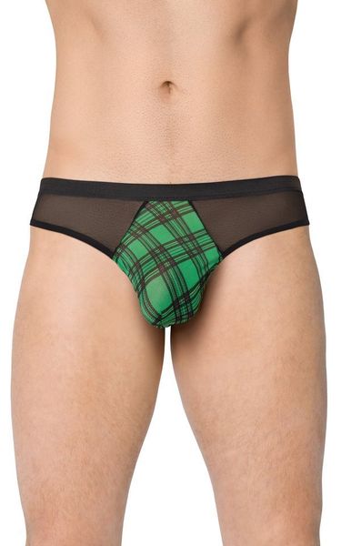 Stringi Męskie SoftLine 4524 - Zielona Krata XL zdjęcie 1