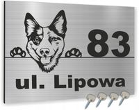 Tabliczka adresowa numer domu NAZWA ULICY 40x30 cm