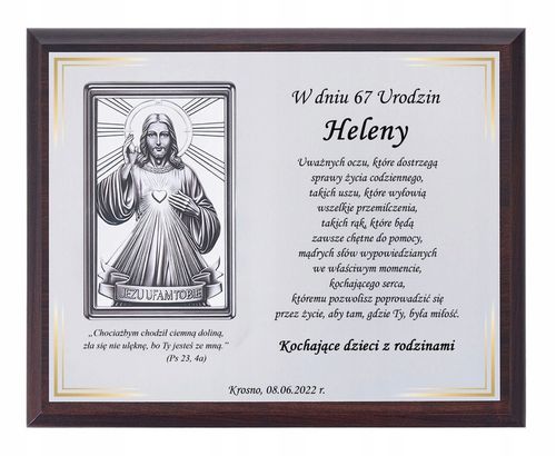 PREZENT NA URODZINY 18 30 40 45 50 60 65 70 80 90 OBRAZ W OZDOBNYM PUDEŁKU na Arena.pl