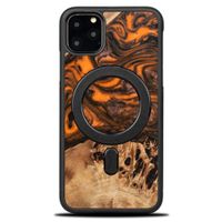 etui bewood unique na iphone 11 pro max - orange z magsafe