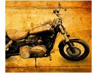 60X50CM HARLEY OBRAZ ŚCIAN DREWNIANE