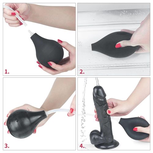 9'' squirt extreme dildo - black na Arena.pl