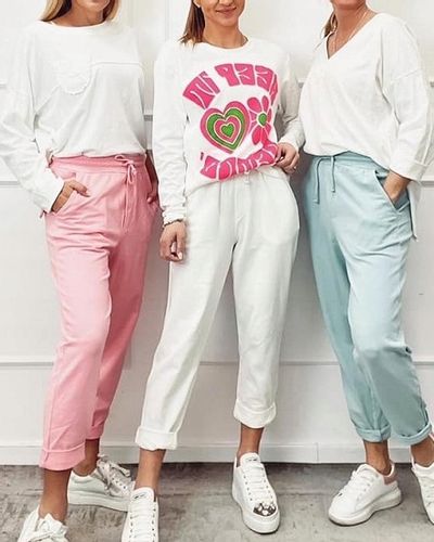 Spodnie Włoskie Wiya Bawełniane z Patką Uni Brązow na Arena.pl