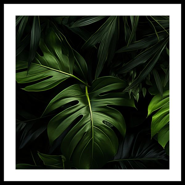 Plakat 60x60cm Zielony Szept zdjęcie 3