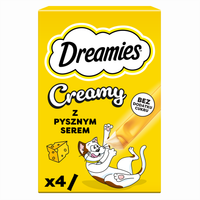 Dreamies Creamy Karma uzupełniająca dla kotów i kociąt z serem 40 g