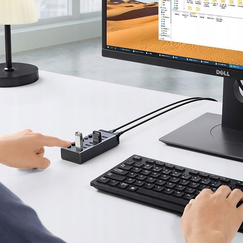 UGREEN HUB USB AKTYWNY ADAPTER ROZDZIELACZ 7w1 USB/ USB C - PD 7x USB A 3.0 na Arena.pl