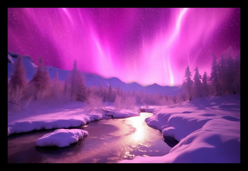 Plakat 30x20cm Aurora Nad Niebiem zdjęcie 2