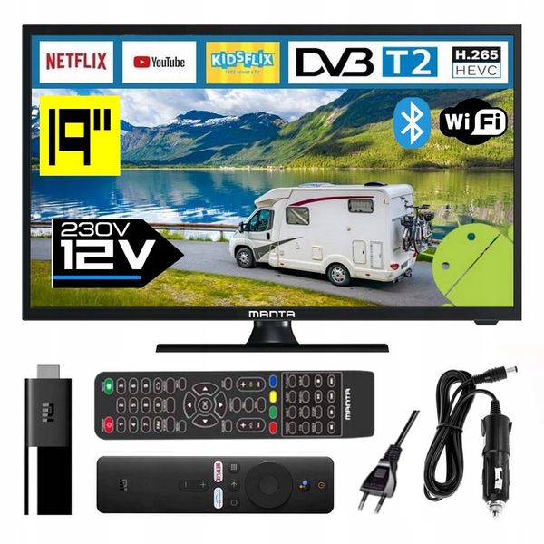 Telewizor 12V 19'' SMART ANDROID XIAOMI USB HDMI zdjęcie 3