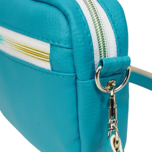 Mini Torebka Box z Motywem Egzotycznych Liści i Pomarańczowego Kwiatu na Arena.pl