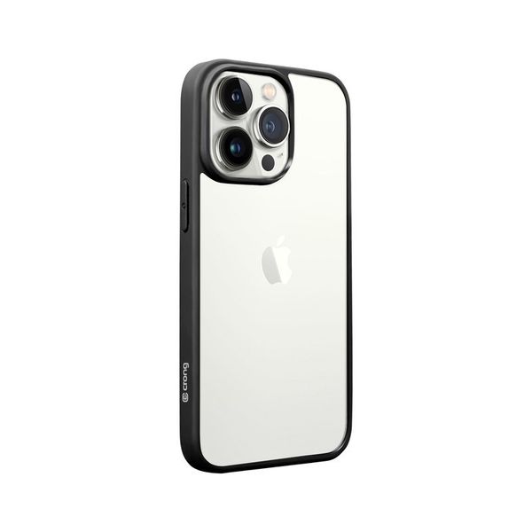 Crong Clear Cover - Etui iPhone 13 Pro Max (czarny) zdjęcie 9
