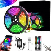 Taśma LED 10M RGB 5050 Bluetooth APLIKACJA PILOT MUZYKA 12V 18diod/m (W119)