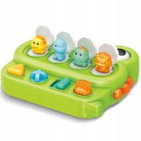 WSKAKUJĄCE KOLOROWE DINOZAURY ZABAWKA EDUKACJNA INTERAKTYWNA POP-UP WOOPIE