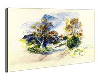 Landscape with a Path between Trees, Auguste Renoir - obraz na płótnie 40x30 cm