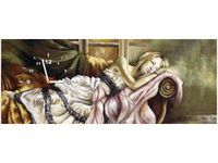 100CM 40CM ZEGAR ŚCIENNY UCIECZKA MARZENIA MALOWNY RAMA