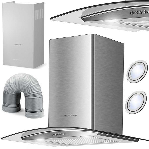 Okap kuchenny kominowy 60 cm Berdsen BT-202 zdjęcie 1