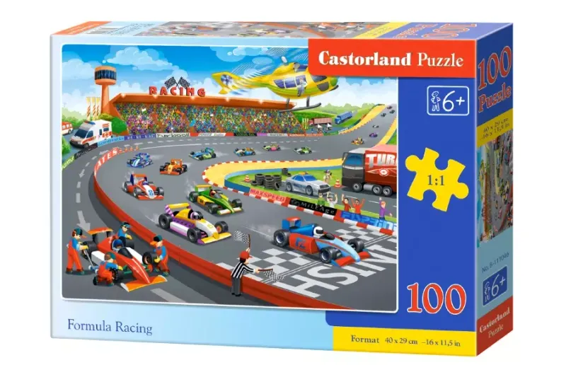 Puzzle 100 elementów. Formula Racing zdjęcie 1