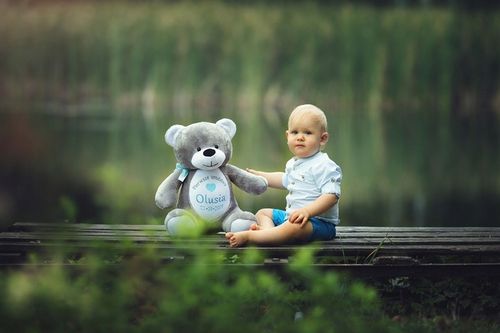 MIŚ PLUSZOWY DUŻY PREZENT CHRZEST HAFT METRYCZKA na Arena.pl