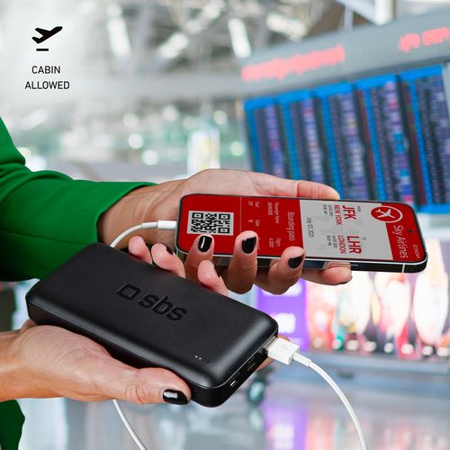 Powerbank 20000 mAh PD USB-C USB-A Micro-USB 20W - czarny na Arena.pl